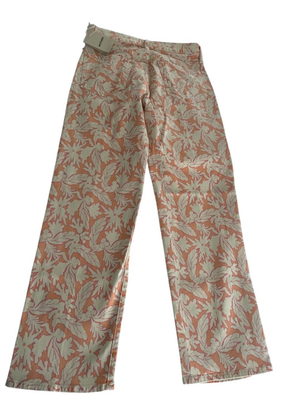 NWT MOTHER The Mid Rise Rambler Ankle Zip Coral Reef Jeans Free People 28 $228 - Picture 5 of 9